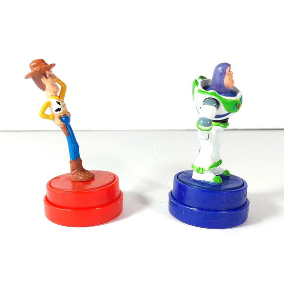 VTG? Disney Pixar Toy Story Woody and Buzz Light Year Rubber Stamps with Ink - Picture 3 of 10